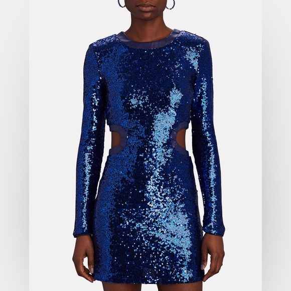 Staud Dolce cut-out sequined mini dress - size M - Picture 4 of 10